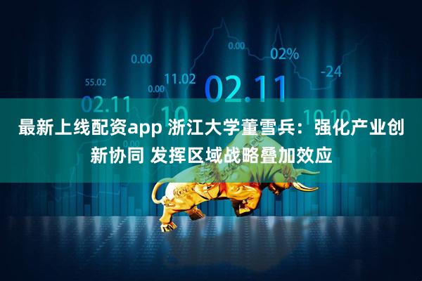 最新上线配资app 浙江大学董雪兵：强化产业创新协同 发挥区域战略叠加效应